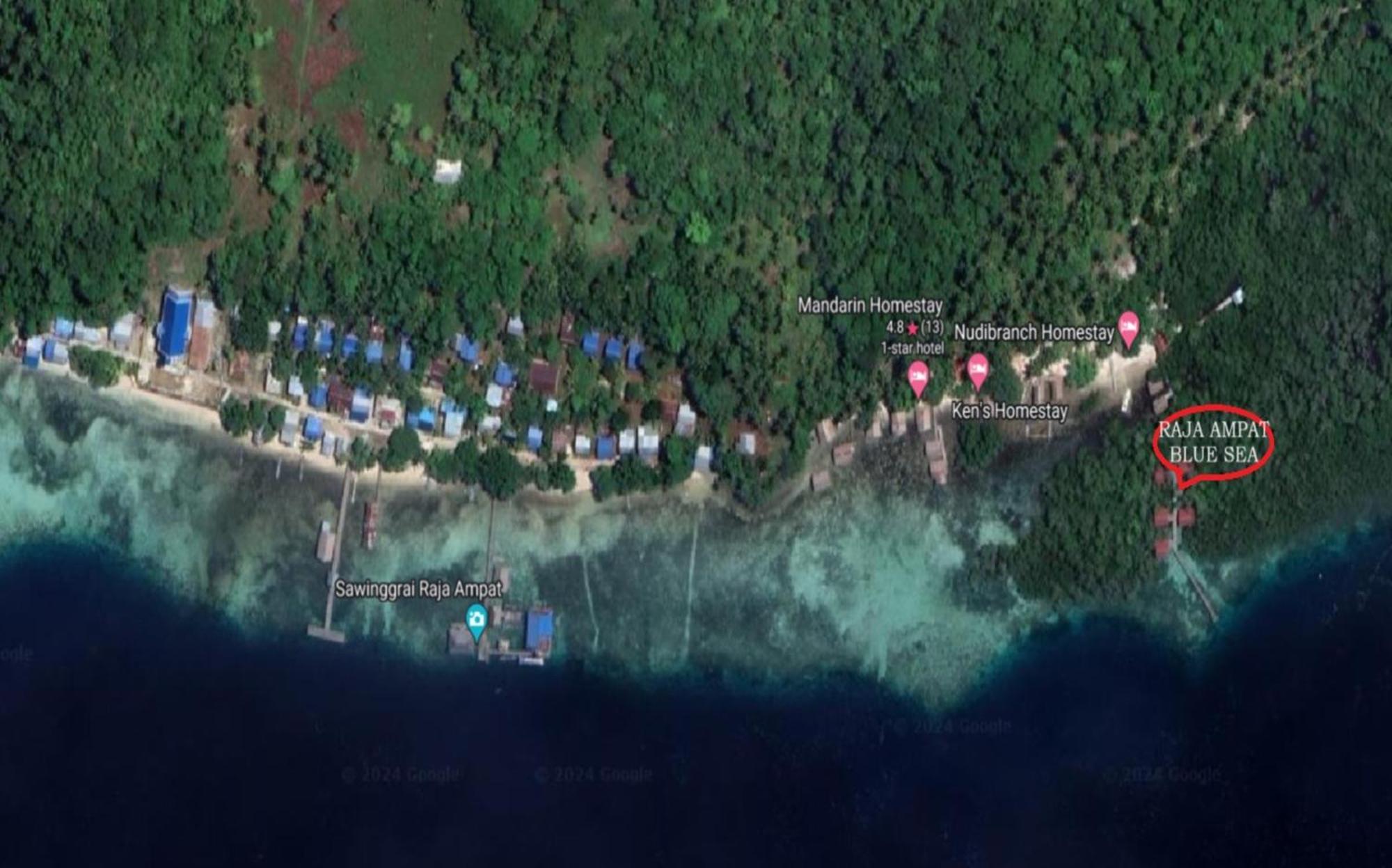 Raja Ampat Blue Sea Villa Besir ภายนอก รูปภาพ